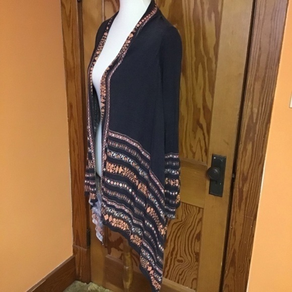 Anthropologie beachy boho striped cardigan - Picture 7 of 12
